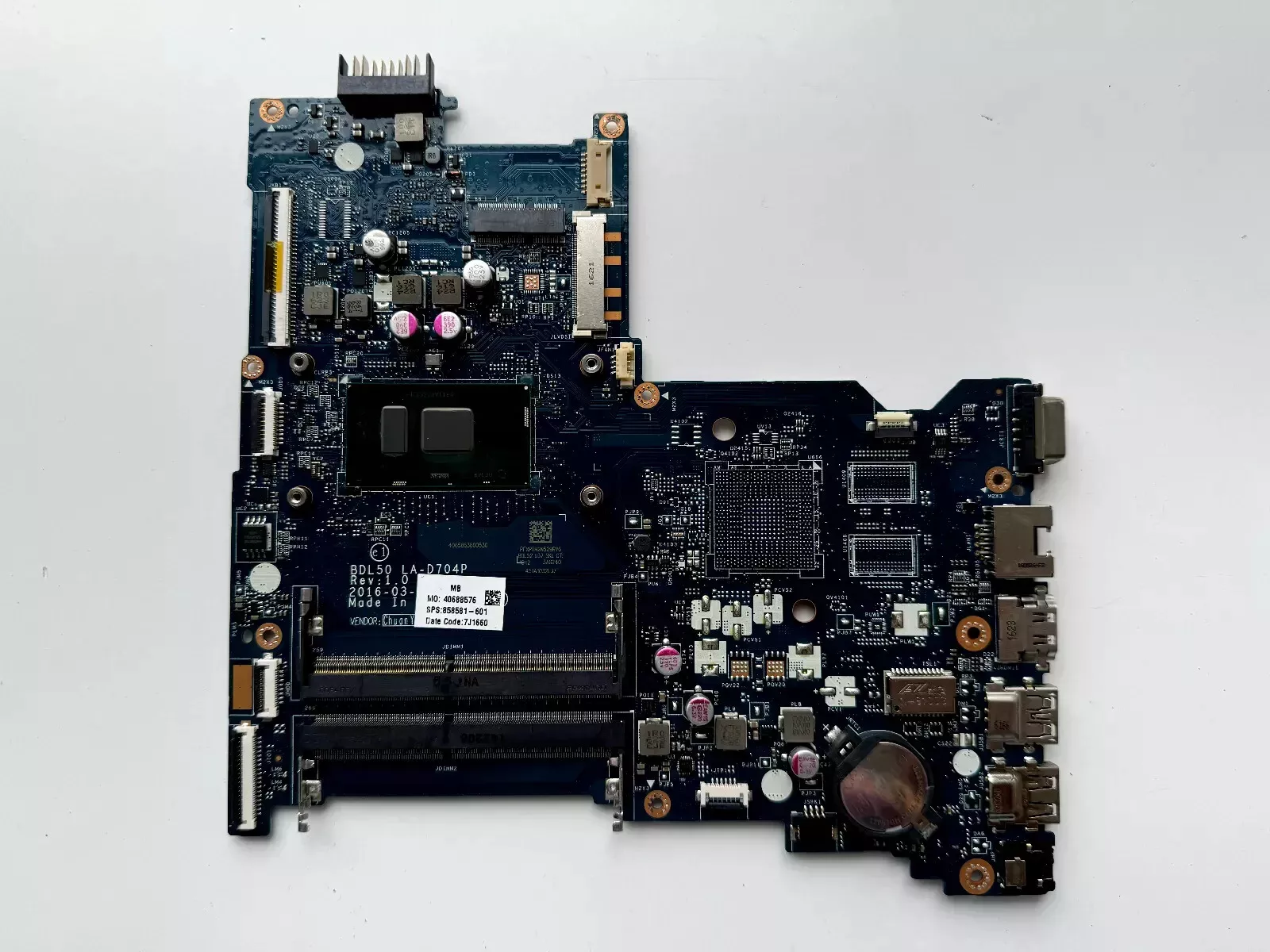 HP 250 G5 intel i5-6200U motherboard BDL50 LA-D704P SPS 858581-601 HP 250 G5 15-AY 15-AC intel i5-6200U motherboard BDL50 LA-D704P SPS 858581-601 - Image 1